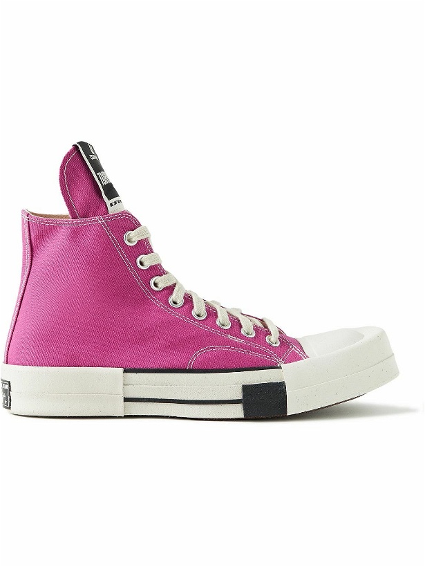 Photo: Rick Owens - Converse DRKSHDW TURBODRK Chuck 70 Canvas High-Top Sneakers - Pink