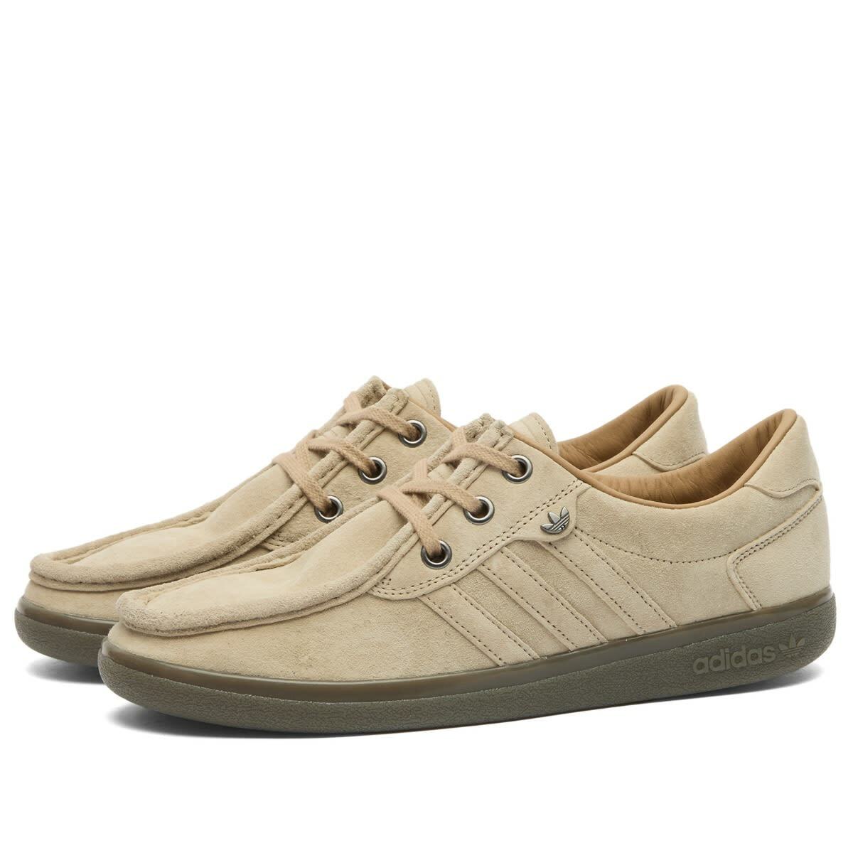 Adidas Men's x SPZL Punstock Sneaker in Blanch Cargo/Cardboard/Blanch Cargo