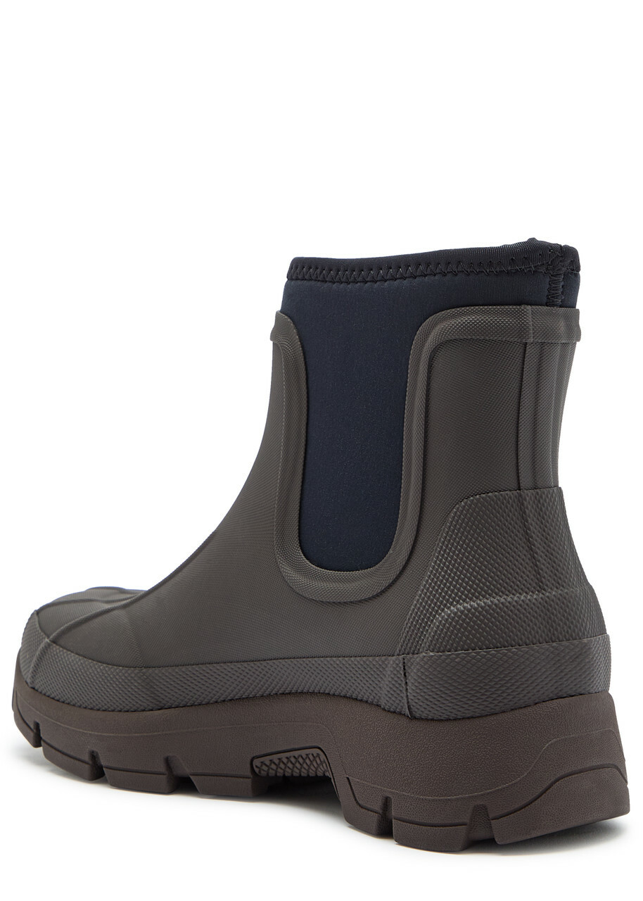 Kassl Editions X Tretorn Marie Rubber Ankle Boots Brown