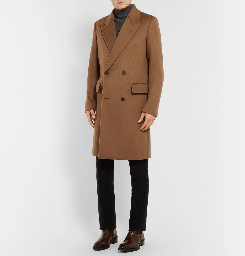 The Row - Mickey Double-Breasted Super 180s Wool Coat - Camel The Row