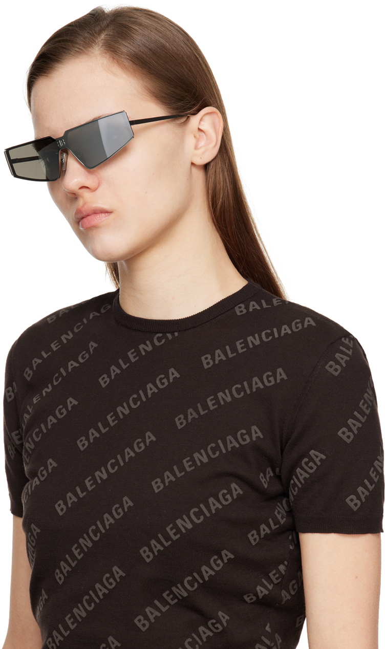 Balenciaga Silver Shield 2.0 Sunglasses Balenciaga