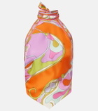 Pucci Orchidee halterneck silk twill top