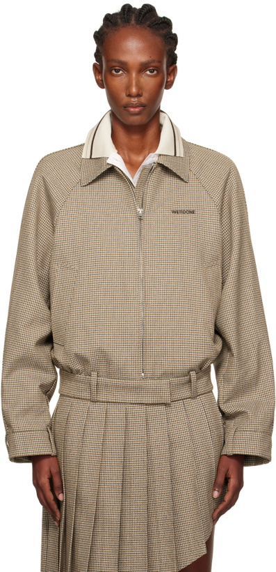 Photo: We11done Beige Checked Jacket