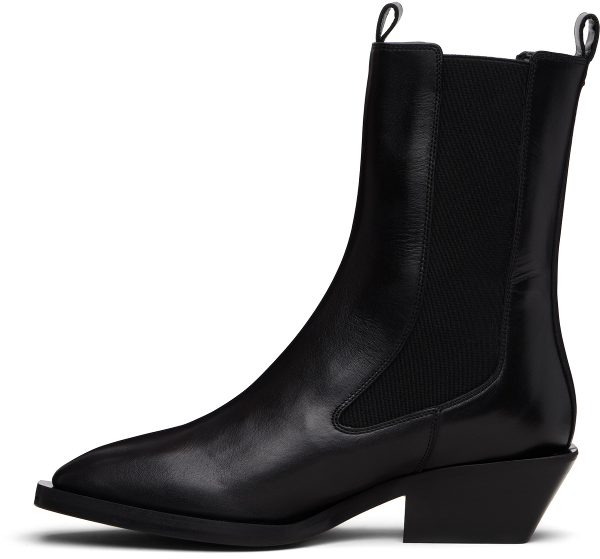 Aeyde Black Luna Chelsea Boots