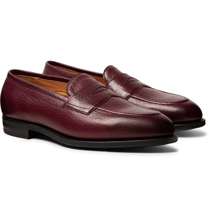 Photo: Edward Green - Piccadilly Leather Penny Loafers - Burgundy