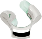 Lorette Colé Duprat Silver & Green Resin Ring