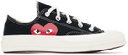 COMME des GARÇONS PLAY Black Converse Edition Chuck 70 Low Top Sneakers