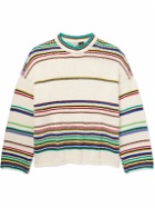 LOEWE - Paula's Ibiza Striped Cotton-Blend Sweater - Neutrals