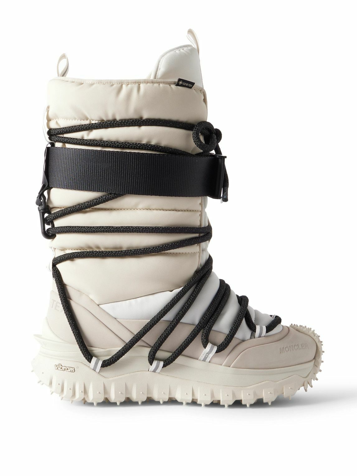 Moncler Grenoble - Trailgrip Après Rubber-Trimmed GORE-TEX Snow Boots - Neutrals