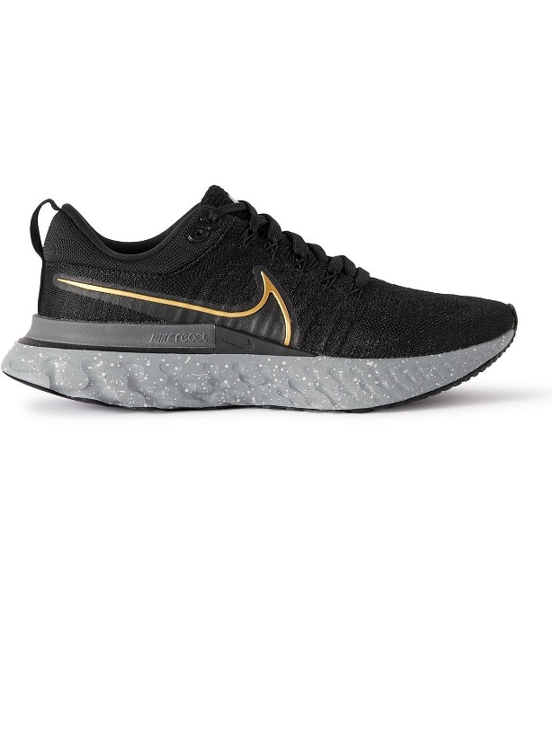 Photo: Nike Running - React Infinity Run 2 Flyknit Running Sneakers - Black