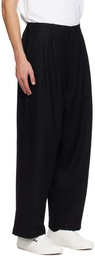 Junya Watanabe Black Pleated Trousers