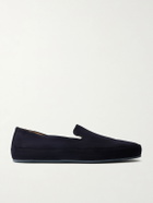 Mulo - Evening Suede Loafers - Blue