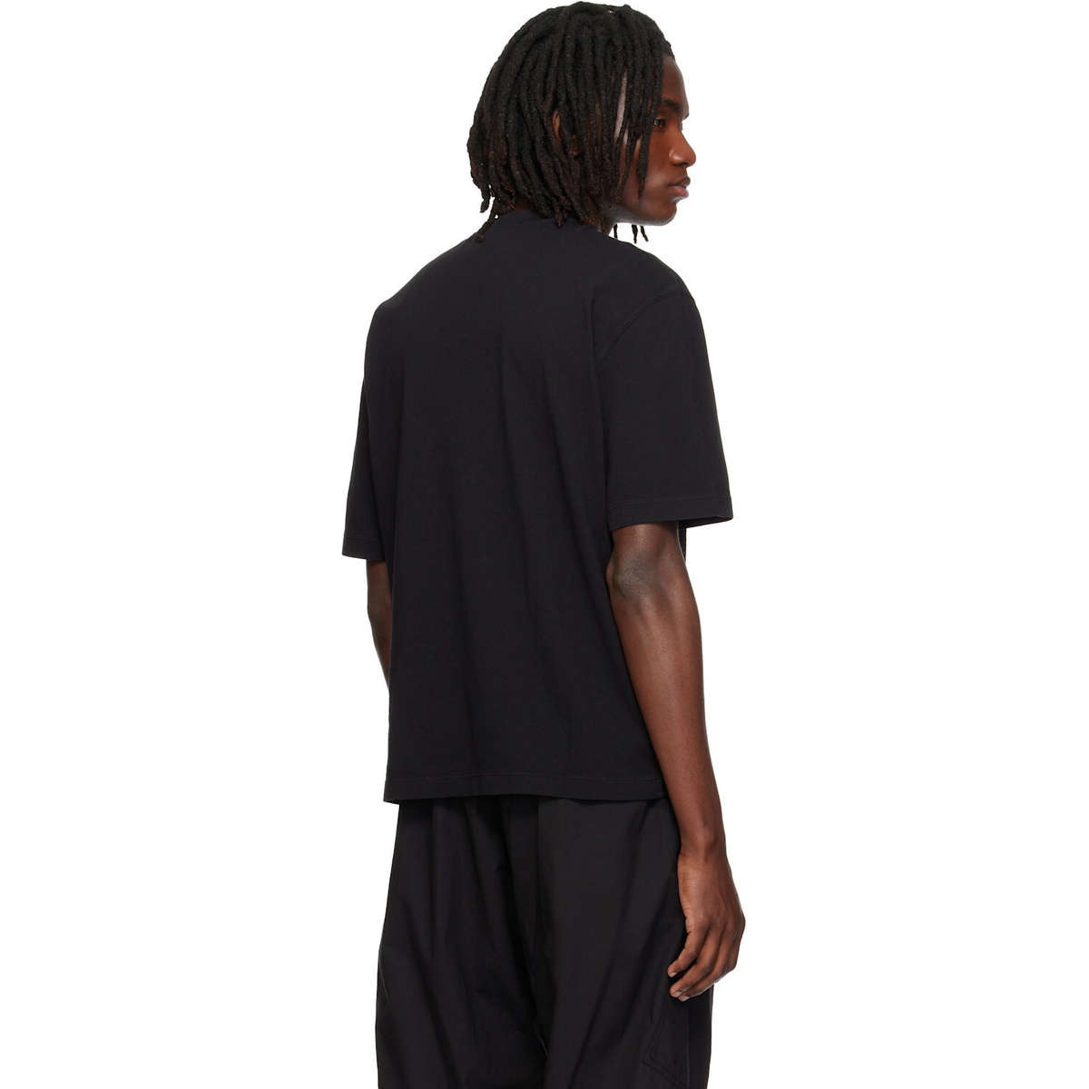 Stone Island Black 2100030 Combed Organic Cotton Jersey T-shirt