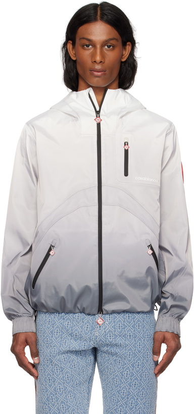Photo: Casablanca Gray Gradient Rain Jacket