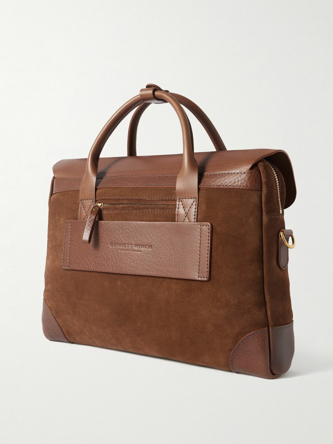 Bennett Winch - Suede and Leather Briefcase