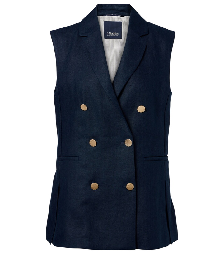 Photo: 'S Max Mara Bird linen vest