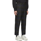 Etudes Green and Navy Checked Cirrus Trousers