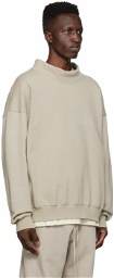 Essentials Gray Mock Neck Sweatshirt