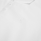 Saint Laurent Men's Classic YSL Polo Shirt in White