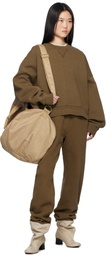 Entire Studios Brown Straight-Leg Sweatpants