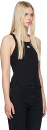 Moschino Jeans Black Patch Tank Top