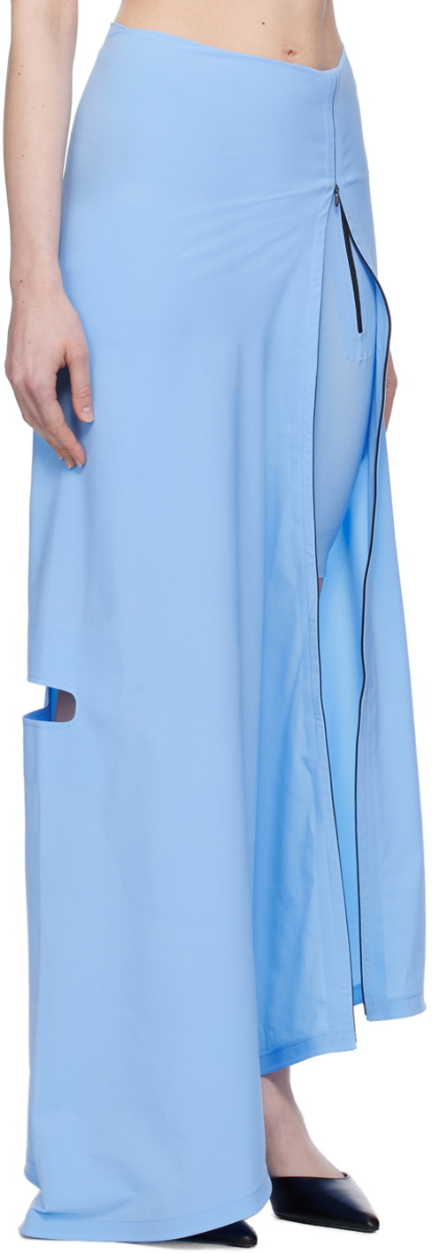 JOHANNA PARV Blue Vent Maxi Skort