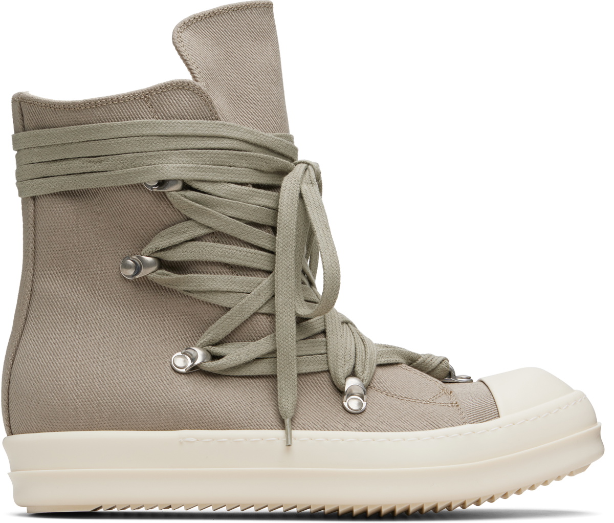 Rick Owens DRKSHDW Gray Concordians Megalace Sneaks Sneakers Rick
