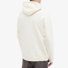 Loewe Men's Anagram Leather Patch Hoody in White Ash