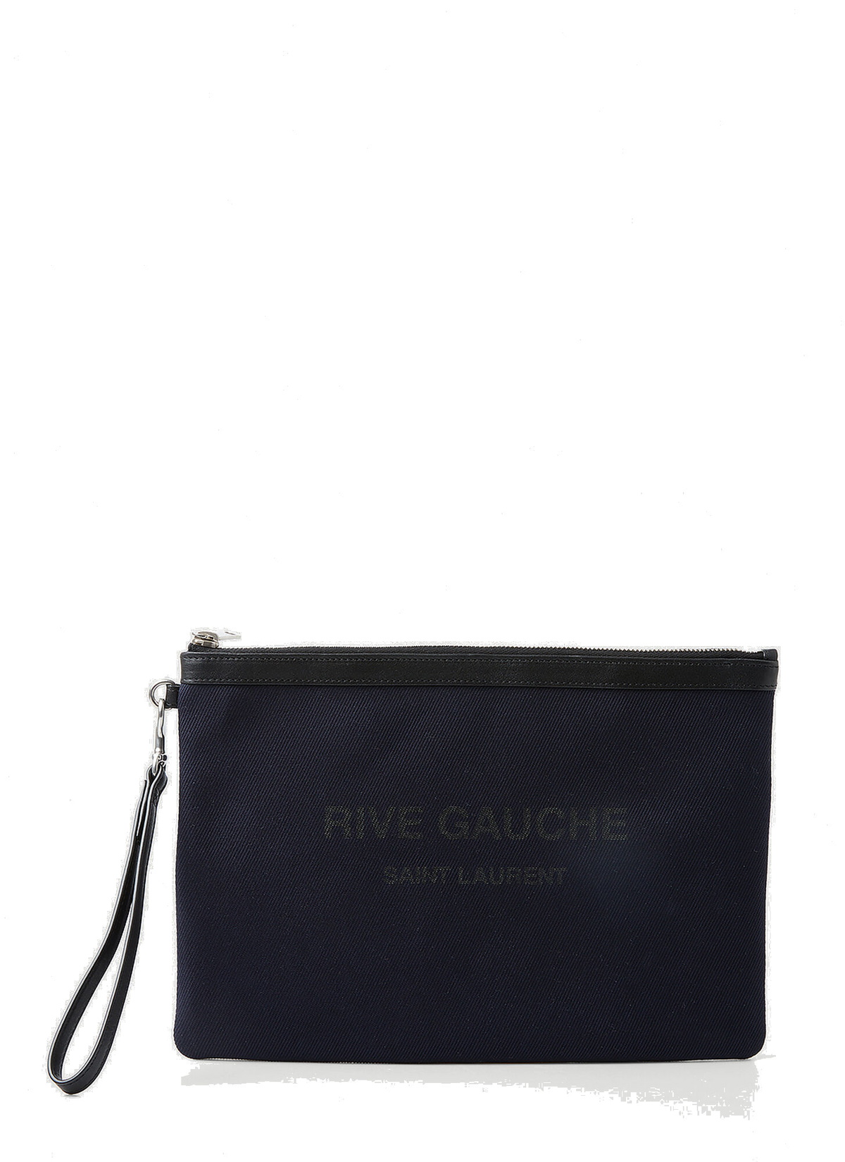 Rive Gauche Logo Pouch in Navy Saint Laurent