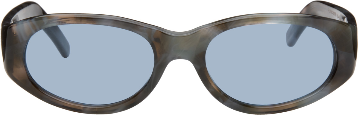 OUR LEGACY WORK SHOP Emporio Armani Silver Falco Sunglasses Our Legacy