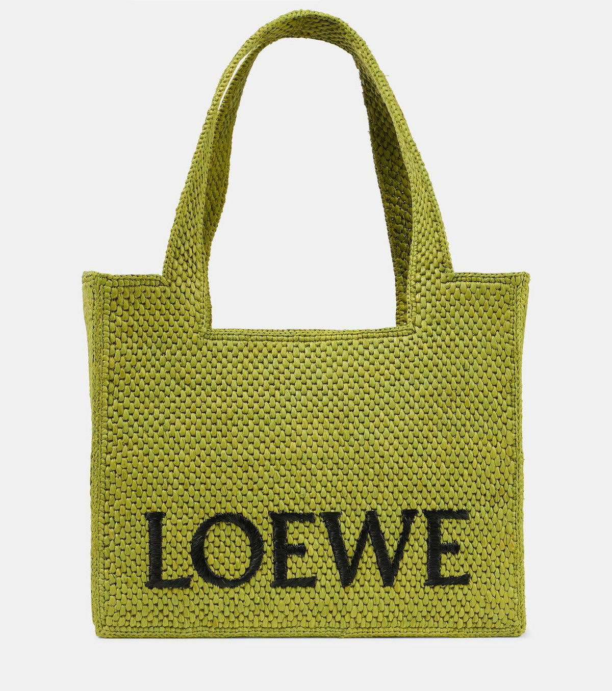 Loewe Paula's Ibiza Font Medium raffia tote bag Loewe