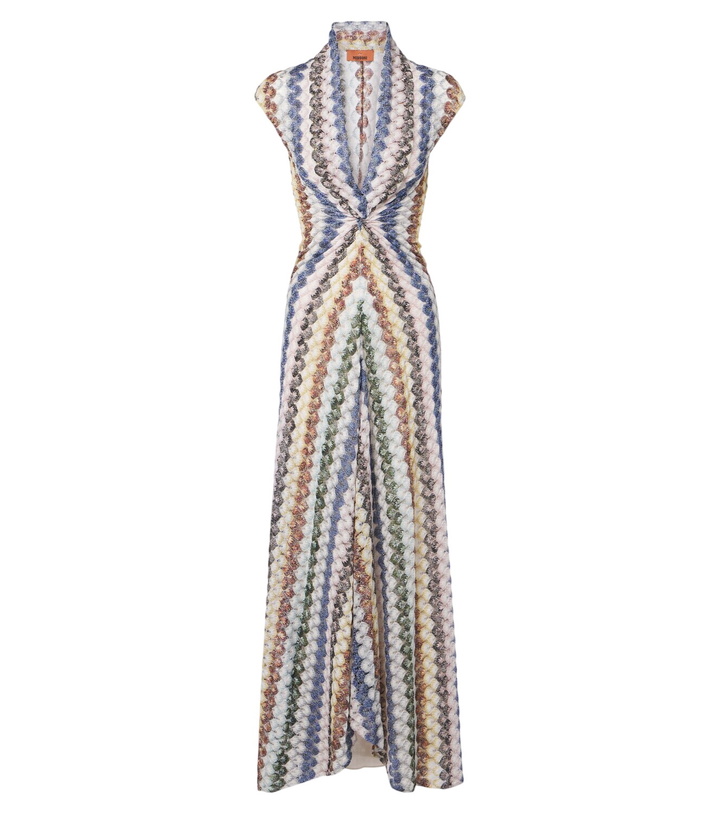 Photo: Missoni Lamé gathered maxi dress