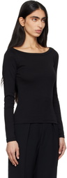 FLORE FLORE Black Steffi Longsleeve T-shirt