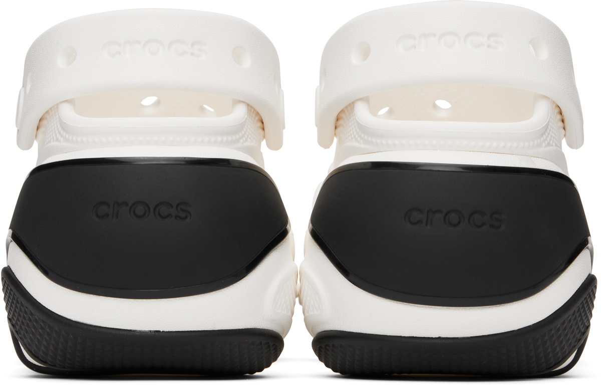 Crocs White & Black Bubble Crush Slip-on Loafers Crocs display picture 3