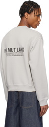 Helmut Lang Gray Dumbo Postcard Crewneck Sweatshirt