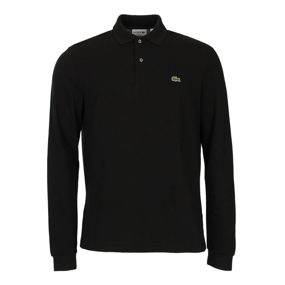 Long Sleeve Polo - Black Lacoste