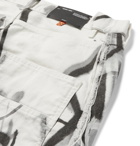 Off-White - Printed Cotton-Canvas Cargo Trousers - White