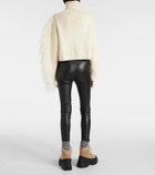 Cordova Ploma shearling-trimmed wool sweater
