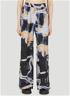 Graphic Print Pants in Grey