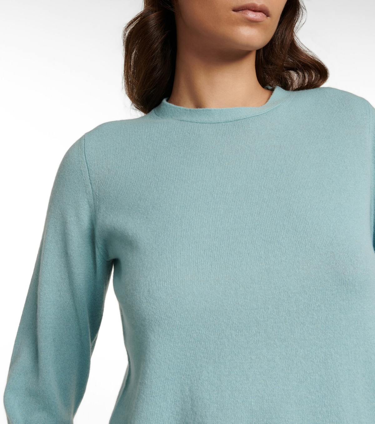 Vince Pale Apple Green Rib Cashmere Sweater S