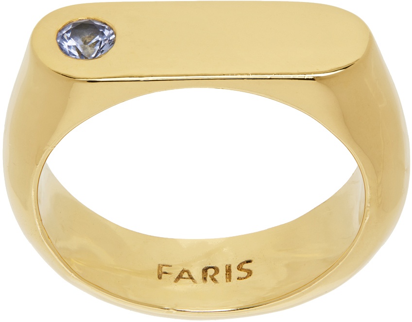 FARIS SSENSE Exclusive Gold Blanco Ring Faris