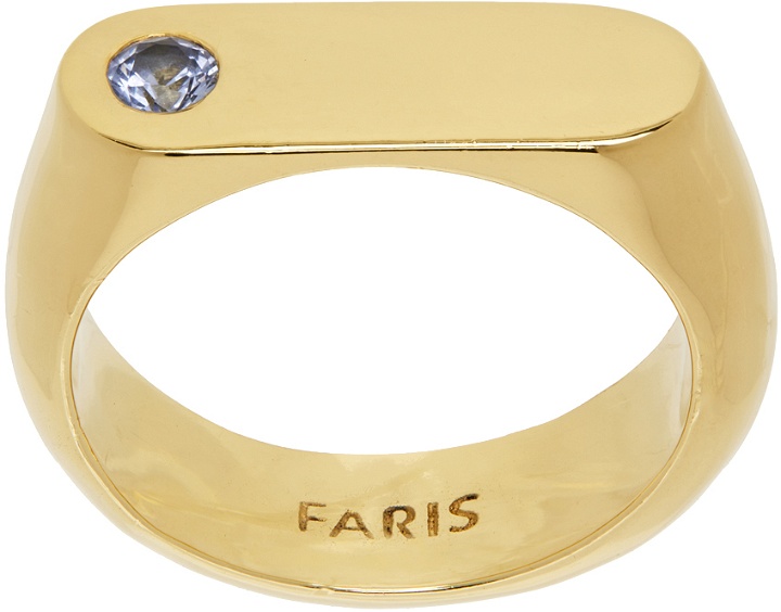 Photo: FARIS SSENSE Exclusive Gold Blanco Ring