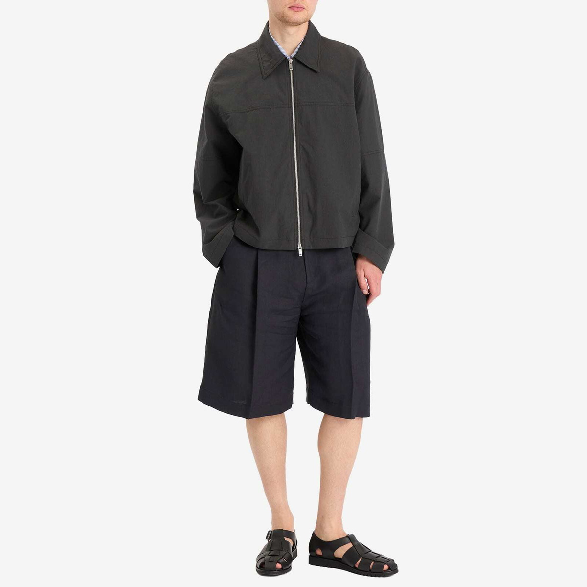 Studio Nicholson Men's Tailored Shorts in Darkest Navy