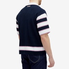Marni Men's Stripe Short Sleeve Vacation Shirt in Ink