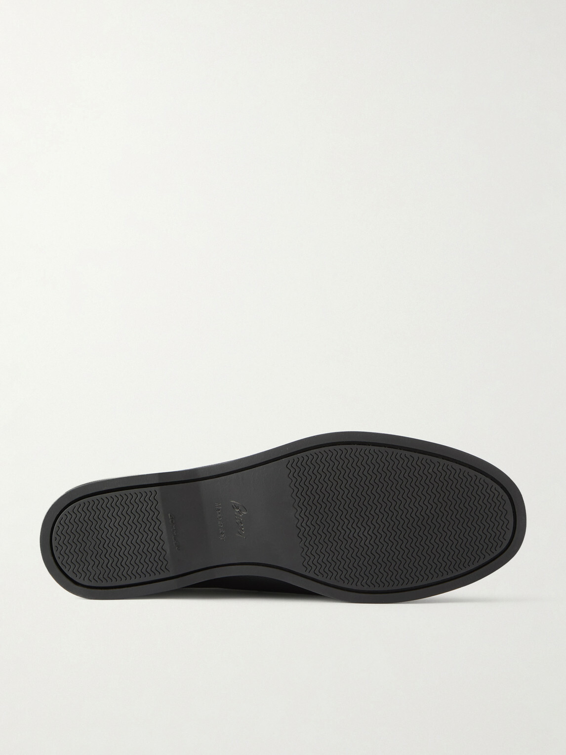 Brioni - Leather Boat Shoes - Black