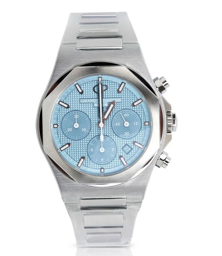 Photo: Girard Perregaux Laureato Chronograph Automatic Blue Dial Mens Watch 81020-11-3370-1GM