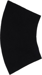 Julius Black Curved Tube Scarf