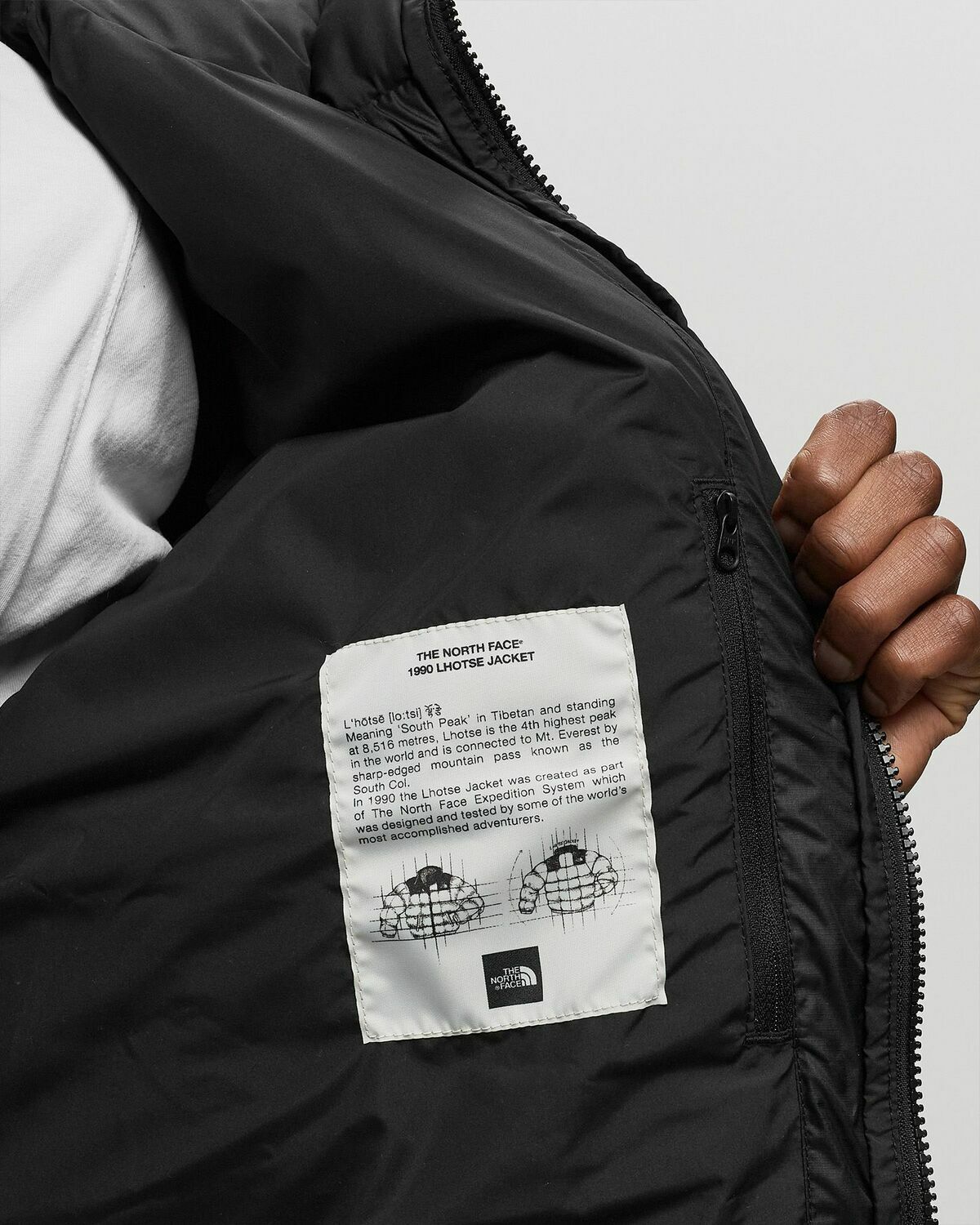 The North Face Lhotse Hooded Jacket Black Down & Puffer Jackets 