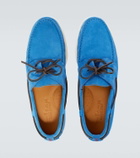 Kiton Suede boat shoes
