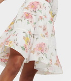 Zimmermann Floral pleated minidress